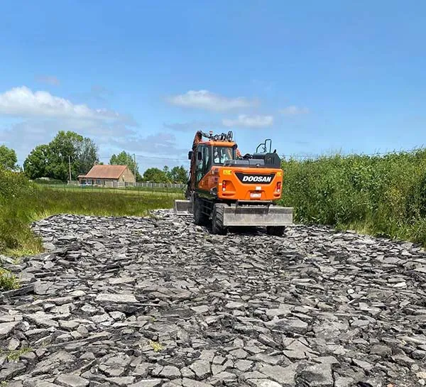 Terrassement d'un terrain avant construction d'une villa sur 3 étages, Dunkerque, TP4F