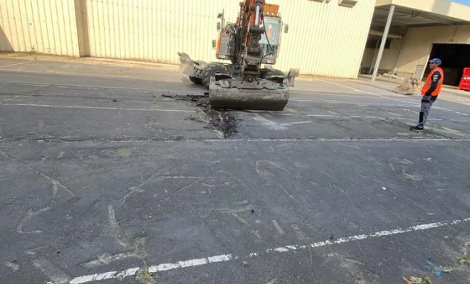 Travaux de terrassement pour construction, Dunkerque, TP4F