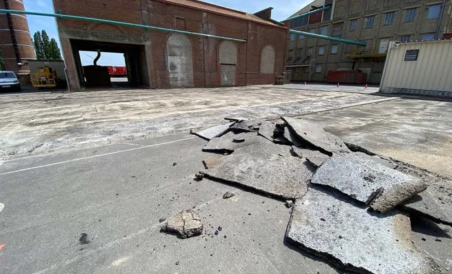 Travaux de terrassement pour construction, Dunkerque, TP4F